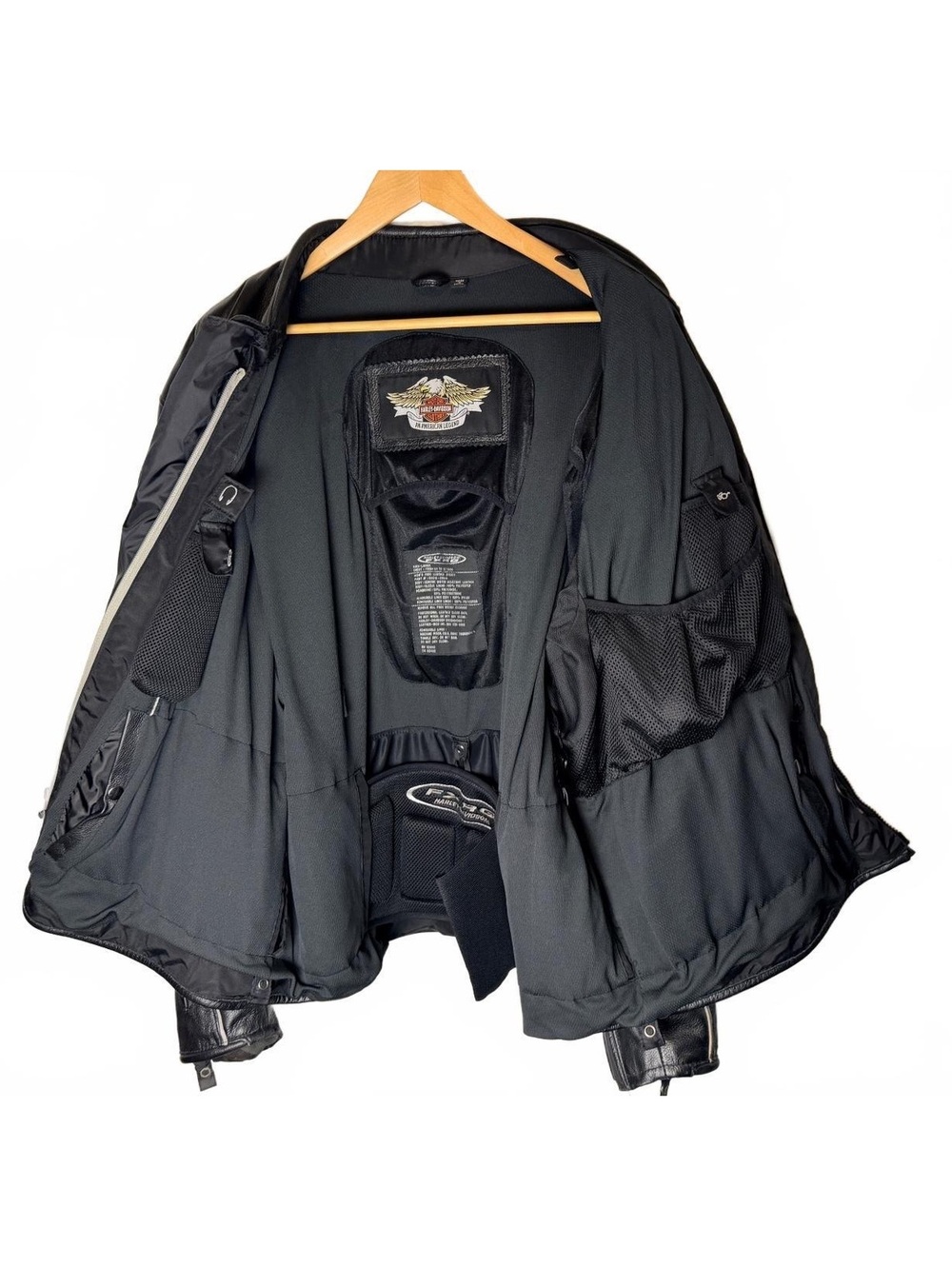 Harley-Davidson FXRG Black Leather Moto Jacket Mens 3X XXXL - Picture 4 of 8